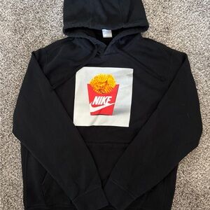 Nike Black Hoodie with Graphic Design